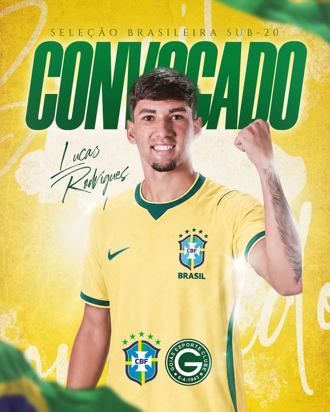 Lucas Rodrigues é convocado para a Seleção Sub-20